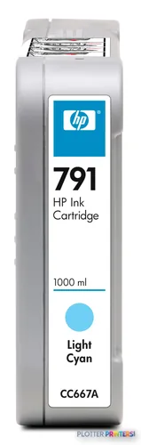 HP 791 Light Cyan Ink Cartridge, 1000 ml (CC667A)