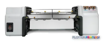 HP DesignJet L65500 Printer product image showing front view of large-format printer with white and black housing
