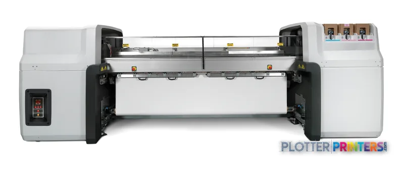 HP DesignJet L65500 Printer product image showing front view of large-format printer with white and black housing