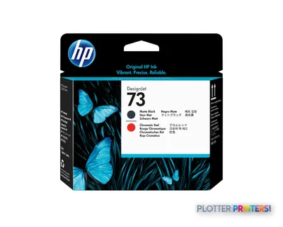 HP 73 Matte Black and Chromatic Red DesignJet Printhead