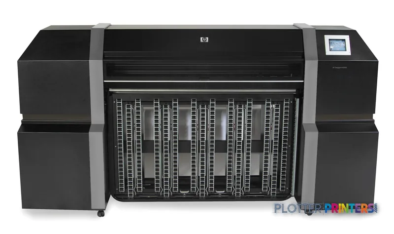 HP DesignJet H45500 EU Printer product image showing front view of large-format printer with black housing and gray accents
