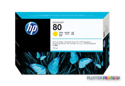 HP 80 175-ml Yellow DesignJet Ink Cartridge print head Thermal inkjet