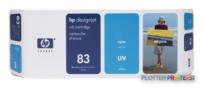 HP Cartouche d'encre cyan UV 83 (680 ml) print head Thermal inkjet