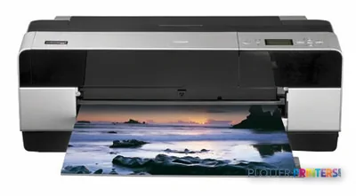 Epson Stylus Pro 3800 large format printer with vibrant landscape photo printing on luster paper