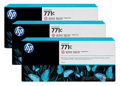 HP 771C 3-pack 775-ml Light Magenta DesignJet Ink Cartridges