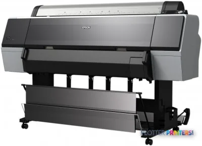 Epson Stylus Pro 9900 SpectroProofer UV large-format printer front view with paper roll loaded
