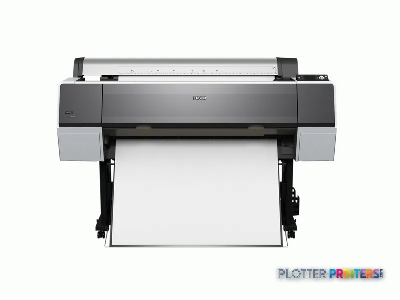 Epson Stylus Pro 9900 SpectroProofer large-format printer product image showing front view with paper feed tray extended