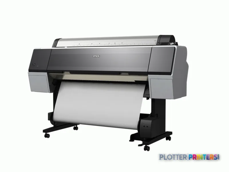 Epson Stylus Pro 9900 SpectroProofer large-format printer product image showing front view with white media roll loaded