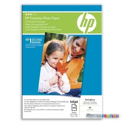 HP Everyday Semi-gloss Photo Paper-100 sht/A4/210 x 297 mm