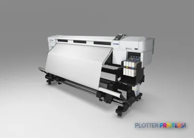 Epson SureColor SC-F7000 large-format printer product image showing front view with white media loaded