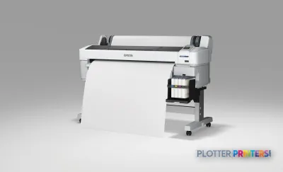 Epson SureColor SC-F6000 large-format printer product image showing white and grey inkjet printer with paper feed