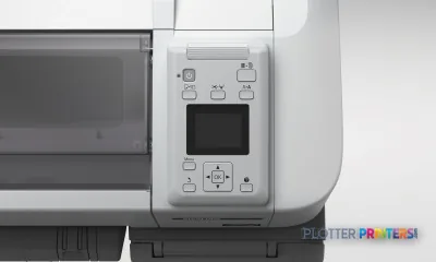Epson SureColor SC-F6000 product image showing top control panel with display screen and buttons