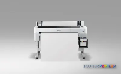 Epson SureColor SC-F6000 large-format printer product image showing front view with white and black chassis