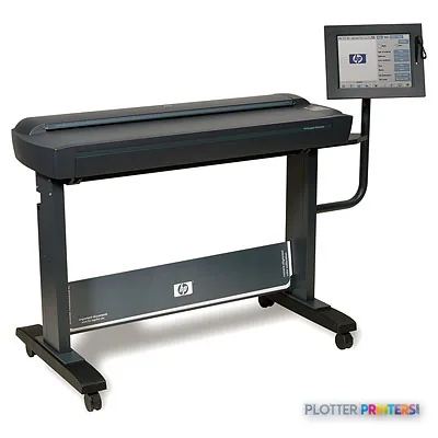 HP DesignJet HD Scanner product image showing the scanner unit with attached control display
