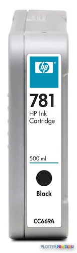 HP 781 Black Ink Cartridge, 500 ml (CC669A)