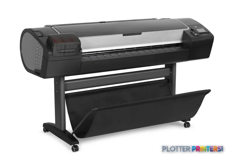 HP Designjet Z5400 PostScript printer product image showing black and grey large-format printer on stand