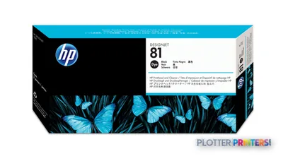 HP 81 Black DesignJet Dye Printhead and Printhead Cleaner