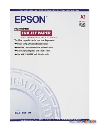 Epson Photo Quality Ink Jet Paper, DIN A2, 102g/m², 30 Sheets