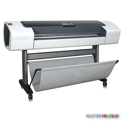 HP Designjet T1120ps 44-in Printer product image showing front view with white and black design on stand