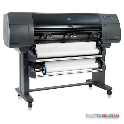 HP DesignJet 4520 HD Multifunction Printer product image showing front view with dual roll media loaded
