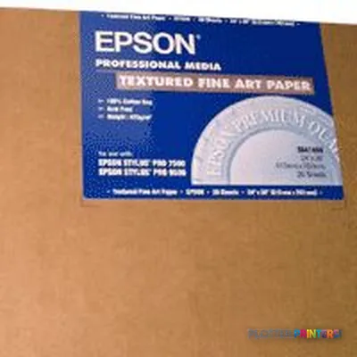 Epson Textured Fine Art Paper, 24" x 30", 425g/m²
