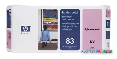 HP 83 Light Magenta DesignJet UV Printhead and Printhead Cleaner