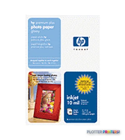 HP Premium Plus Glossy Photo Paper-20 sht/10 x 15 cm plus tab