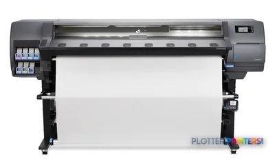 HP Latex 330 Printer product image showing gray and black large-format printer with white media loaded