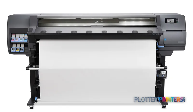 HP Latex 330 Printer product image showing gray and black large-format printer with white media loaded