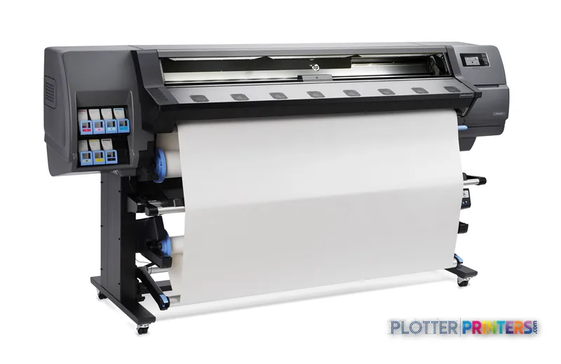 HP Latex 330 Printer product image showing large-format printer with white media roll loaded