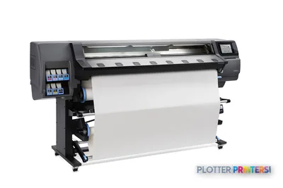 HP Latex 360 Printer product image showing large-format printer with white media roll loaded