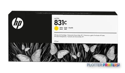 HP 831C 775-ml Yellow Latex Ink Cartridge