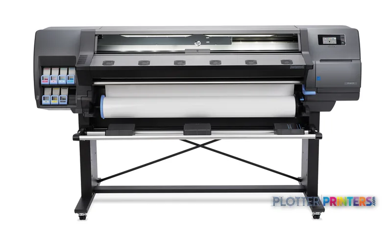 HP Latex 310 Printer product image showing front view with roll media loaded and ink cartridges visible