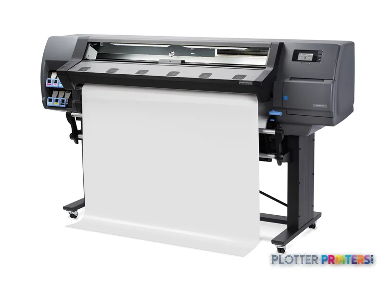 HP Latex 310 Printer product image showing the large-format printer with white media loaded