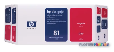 HP 81 Value Pack 680-ml Magenta DesignJet Dye Ink Cartridge and Printhead print head Thermal inkjet
