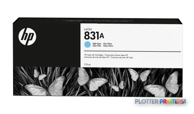 HP 831A 775-ml Light Cyan Latex Ink Cartridge