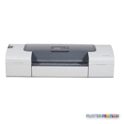 HP Designjet T610 24-in Printer product image showing front view with open media tray