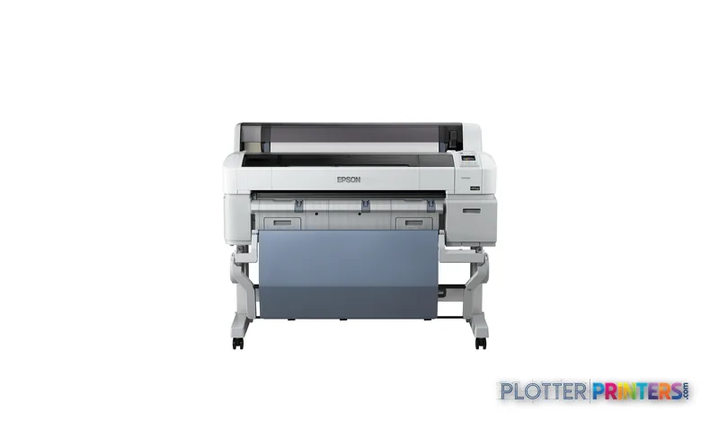 Epson SureColor SC-T5200PS large-format printer product image showing front view with grey and white body