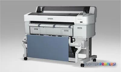 Epson SureColor T5270 large format printer product image showing white inkjet printer with roll feed system