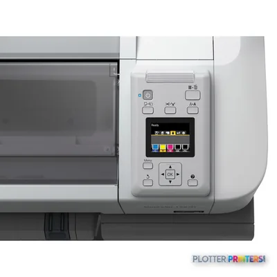 Epson SureColor T7270DR large format printer product image showing control panel with touchscreen display