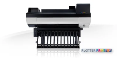 Canon imagePROGRAF iPF850 large format printer product image showing front view with roll feed