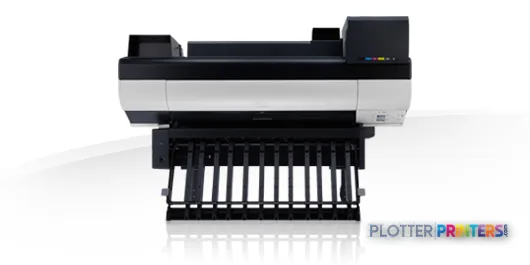 Canon imagePROGRAF iPF850 large format printer product image showing front view with roll feed