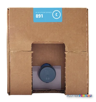 HP 3M 891 10-liter Cyan Latex Ink Cartridge
