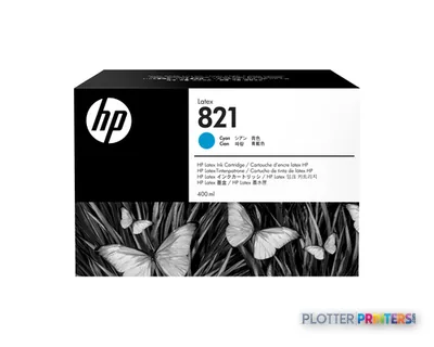 HP 821 400-ml Cyan Latex Ink Cartridge