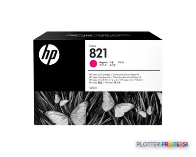 HP 821 400-ml Magenta Latex Ink Cartridge