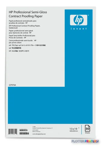 HP Q7970A printing paper A3+ (330x483 mm) Semi-gloss 50 sheets White