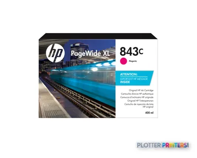 HP 843C 400-ml Magenta PageWide XL Ink Cartridge