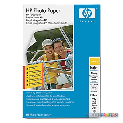 HP Glossy Photo Paper 210 g/m²-10 x 15 cm borderless/60 sht