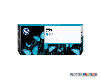 HP 727 300-ml Cyan DesignJet Ink Cartridge