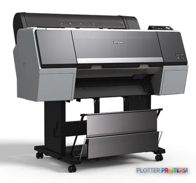 Epson SureColor P9000 Standard Edition large format printer product image showing grey and black inkjet printer on stand